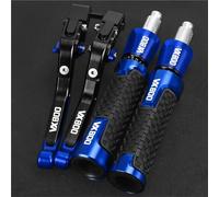 PZGRHWRWD for Suzuki VX800 L/M/N/R/TVS51B VX 800 1996 1995 1994 1993 1992 1991 1990 Motorcycle Brake Lever Clutch Handle Adjustable Grips Sets(Blue 5)