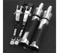 PZGRHWRWD for Suzuki VX800 L/M/N/R/TVS51B VX 800 1996 1995 1994 1993 1992 1991 1990 Motorcycle Brake Lever Clutch Handle Adjustable Grips Sets(Silver 1)