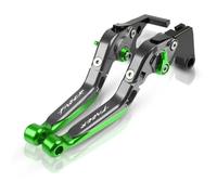 PZGRHWRWD for Yamaha FZS1000 FAZER 2001-2005 Clutch Lever Brake Lever Set Adjustable Folding Handle Levers Motorcycle Accessories Parts(Green 3)