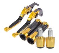 PZGRHWRWD Motorcycle Brake Clutch Levers Handlebar Grips end for CBR1100XX for CBR 1100 XX for CBR1100 XX Blackbird 1997-2007 2006 2005 2004(Gold 2)