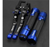 PZGRHWRWD Motorcycles Adjustable Brake Clutch Lever for Yamaha TMAX500 T-MAX TMAX 500 2001-2005 2006 2007 Foldable Handle Hand Grips Set(Blue 3)