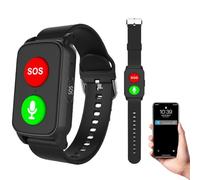 PzgTUs Fall Detection Watch, with GPS Tracker & SOS Alarm, IP67 Waterproof | Smart Watch with Fall Detection, Two-Way Calling with Heart Rate and Temperature Measurement for Elderly, Autism Patients