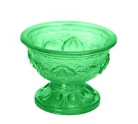 pziutdema Glass Glass Water Supply Tea Infuser Large Mug Buddhist Bowl Tibetan Singing Bowl Set for Pagan Home Decor Delicate Worship Cup Sacrifice Bowl for Buddha (Green)