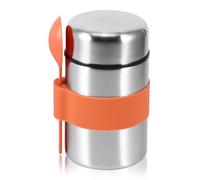 PZJFH Food Flasks for Hot Food 400ml Insulated Thermal Food Flask Triple Layer Stainless Steel Hot Food Flask with Spoon Keep Meals & Drinks Hot for 6 Hours & Cold for 6 Hours for Work, School