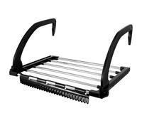 PZJFH Radiator Drying Rack 5 Bar 17 Adjustable Sliding Clips Foldable Over Radiator Clothes Airer for Balcony - Black, 40 x 32cm