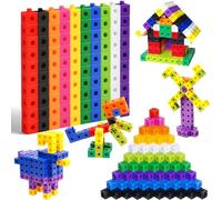 PZJOALN Mathematical Building Set 100 Pieces Math Educational Toy for Primary Students with Question Cards to Improve Math Skills