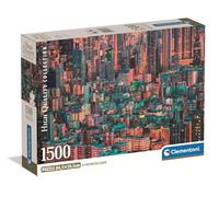 Clementoni - 31732 Jigsaw Puzzle 1500 Pieces for Adults and Teenagers, Collection, Hong Kong Theme with Poster, Compact Box, Gift Idea for Men and Women, Made in Italy, 84.5 x 59.4 cm, 31732