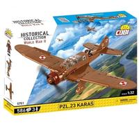 PZL.23 Karas brick plane model - COBI 5751- 586 bricks