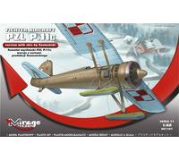 PZL P.11 C WITH SKIS (POLISH AF MKGS) #481101 1/48 MIRAGE BRAND NEW