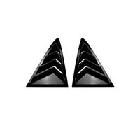 PZLAFC Compatible With Ford Fiesta MK8 2018+ Glossy Black Rear Window Blinds Spoiler Louver Side Vent Shutter Car Stickers Exterior Decorations