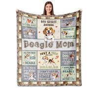 PZLSIEU Beagle Gifts for Women, Beagle Blankets 60''x50'', Beagles Gift for Lovers Mom, Gifts for Beagles Dog Owners Lovers Woman Decorations Blanket for Birthday Mothers Day Christmas, Dog Mom Gift