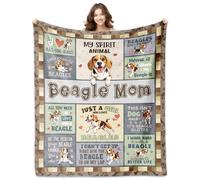 PZLSIEU Beagle Gifts for Women, Beagle Blankets 60''x50'', Beagles Gift for Lovers Mom, Gifts for Beagles Dog Owners Lovers Woman Decorations Blanket for Birthday Mothers Day Christmas, Dog Mom Gift