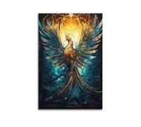 PZLWEFUN Phoenix Resurrected Poster Poster Decorative Painting Canvas Wall Posters And Art Picture Print Modern Family Bedroom Decor Posters 20x30inch(50x75cm)