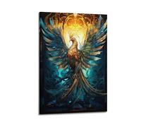 PZLWEFUN Phoenix Resurrected Poster Poster Decorative Painting Canvas Wall Posters And Art Picture Print Modern Family Bedroom Decor Posters 08x12inch(20x30cm)