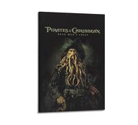 PZLWEFUN Pirates of The Caribbean 2 Dead Man's Chest Movie Poster Poster Decorative Painting Canvas Wall Posters And Art Picture Print Modern Family Bedroom Decor Posters 12x18inch(30x45cm)
