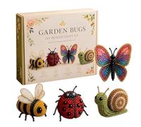 Pzmjwkyn 3D Beaded Animal Craft Kit | Tiny Beading Set for Adults Beginners - Mini 4 Pack myster-y Animal monste-r Figurines DIY - Step by Step Bead Embroidery Kit with Instructions