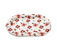 Pzmjwkyn Dog Cat Cooling Mat 64x45cm - Summer Self Cooling Pad with Floral Pattern, Pressure Activated non tox-ic Gel, Waterproof Scratch Resistant Pet Cool Mat for Indoor Outdoor Use