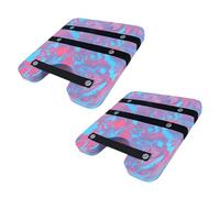 Pzmjwkyn Pool Ankle Weights 2 Pack | Adjustable EVA Foam Buoyancy Cuffs for Aquatic Exercise, 28cm Nylon Strap Leg Floats with Quick-Release Buckles, Swim resistances Gear for Adult Water Aerobics
