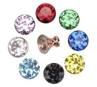 PZOFERLIN Crystal Cabinet Door Handle Crystal Glass Cabinet Door Handle Drawer Knob 30mm Multicolor(Colorful)