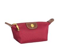 PZOFERLIN Multi-Functional Cosmetic Bag Women Zip Coin Purse Card ID Holder Compact Multi Compartment Zipper Multicolor Pack of 2(Red-2pcs)