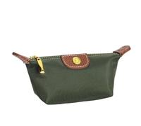 PZOFERLIN Multi-Functional Cosmetic Bag Women Zip Coin Purse Card ID Holder Compact Multi Compartment Zipper Multicolor Pack of 2(Green-2pcs)