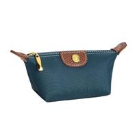 PZOFERLIN Multi-Functional Cosmetic Bag Women Zip Coin Purse Card ID Holder Compact Multi Compartment Zipper Multicolor Pack of 2(Deep Green-2pcs)