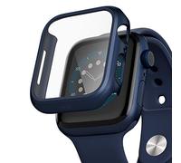 PZOZ Case Compatible with Apple Watch Series SE2/SE/6/5/4 40 mm with PET Screen Protector, iWatch Very Strong PC Protective Case, All-Around Protective Case for Apple Watch Series SE2/SE/6/5/4 40 mm (Blue)