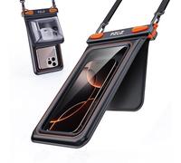 PZOZ WaterProof Phone Pouch Double-Layer Dry Bags IPX8 Water Proof Phone Case for Swimming Underwater Holiday Travel Accessories for iPhone Samsung Black