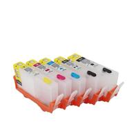 PZPSEQGM 5PCS Refillable Ink Cartridge Compatible With 564 Cartridge With Chip For Use With 564 PhotosmartPlus B209a B210a 3522 5510 5511 B109a Printers