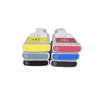 PZPSEQGM Ink Cartridge Set 6PCS 300ml Compatible With - DesignJet T920 T1500 T2500 T930 T1530 T2530 For 727 727XL