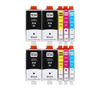 PZPSEQGM Ink Cartridges 934XL And 935XL For Use With Officejet Pro 6812 6830 6815 6835 6230 6820 Printers(4BK 2C 2Y 2M)