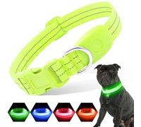 PZRLit Light Collar Dog Rechargeable Dog Collar Luminous for Small Medium Large Dogs Adjustable LED Collar for Dogs for Night Safety