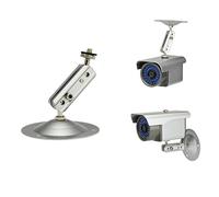 PZRT 1/4" CCTV Security Camera Wall Mount Bracket, Aluminum Alloy Ceiling CCTV Camera Stand, Multiway Regulation Swivel Ball Head