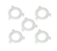 PZRT 5pcs Lampshade Reducing Rings E27 to E14 Adapter Converters Lamp Accessories, 1-9/16 Inch (40MM) Become 1-1/7 Inch (29MM), White