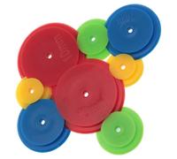 PZRT 8PCS Seam Allowance Ring 4 Different Sizes DIY Marking Wheel Handcraft Accessories Circular Stitch Spacing Marking Weaving Machine Tool for Patchwork Quilting Handcrafts