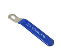 PZRT Stainless Steel Ball Valve Handle Faucet Switch Wrench Lever Plumbing Pipe Replacement with Plastic Handle DN40