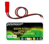 pzsmocn 20 Pieces JST SYP 2.5 mm 2 Pin 22AWG Flexible Silicone Cable，IC Male Plug Connector Wire-Wire Adapter with 20cm Compatible Futaba servo Extension Wire for RC Car Hitec Spektrum Model Airplanes
