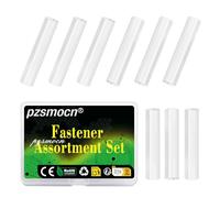 pzsmocn M3x30mm White Female-Female Hex Standoff, 50 pcs Nylon Double-Threaded Spacer, PA66 Insulating Mounting Pillar for PCB Circuit Board, Raspberry Pi, Arduino, 3D Printer, Electronic DIY Projects