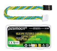 pzsmocn Silicone Flexible Jumper Wires Breadboard 22AWG 30cm 10 Sets/30 Pcs for DuPont 2.54mm 3-Pin to JST PH 2.0mm 3-Pin Plug Connector Between DIY Module and Expansion Board/Development Boards Cable