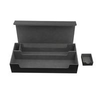 Pzswdkbn Card Deck Box 550+ Cards Storage PU Leather Satin Lining Magnetic Closure TCG CCG Gaming Card Holder for Commander Magic Tarot