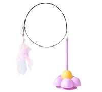 Pzuryhg Cat Feather Wand Toys | Cat Spring String Toy With Super Suction Cup - Pets Indoor Dance Play Toy For Bored Indoor Kitten