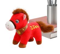 Pzuryhg Chinese New Year Horse Decorations,Cute Soft Chinese Cartoon Home Decors,Horse Mascot Decor - for Cars Bags Dining Tables Home School Offices Cafes Bookstores Sofas Display Cases Beds