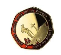 Pzuryhg commemorative UK coin, UK coin, old coin, Enamel Commemorative Coin, Armistice History Collectible Coin, Retro Design Craft Souvenir for Souvenir Art, Holiday Decoration, and Collectibles