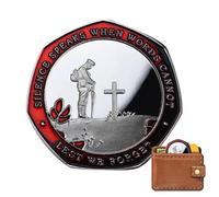 Pzuryhg commemorative UK coin, UK coin, old coin, Enamel Commemorative Coin, Armistice History Collectible Coin, Retro Design Craft Souvenir for Souvenir Art, Holiday Decoration, and Collectibles