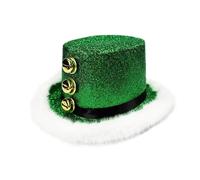 Pzuryhg Festive Headwear - Saint Nicholas Appearance, Soft Plush Cuffs, Three Jingle Accent Pieces, Costume Accessory Clothing, Yuletide Seasonal Item, Perfect For Adults Kids Family Gathering