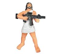 Pzuryhg Jesus Action Figures, Resin Jesus Solider Figure, Doll Religious Decorations, Creative Jesus Statue Flexible Joint Christian Ornament Religious Decor for Home Table, 90g