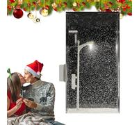 Pzuryhg Snowy Night Street Lamp | Snow-Covered Street Light | Clear Snowy Night Scene | Winter Night with Street Lamps, Snowfall Under Street Light, Snowy Street Light Illumination