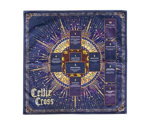 Pzuryhg Tarot Card Tablecloth | Ritual Spiritual Cloth,Thick Velvet Fabric Altar Tarot Card Cloth For Kitchen Parties, Wall Decor