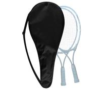 Pzuryhg Tennis Racquet Bag, Lightweight Shoulder Strap Case, Multi Pocket Organizer, Holds Up to 3 Racquets, Sports Equipment Storage, Oxford Cloth Black Color Medium Size