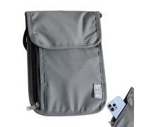 Pzuryhg Travel Organizer - Waterproof Passport Pouch Protector, Anti Theft Card Wallet with Nylon Construction, Faraday Blocking Technology, Ideal for Secure Abroad Trips